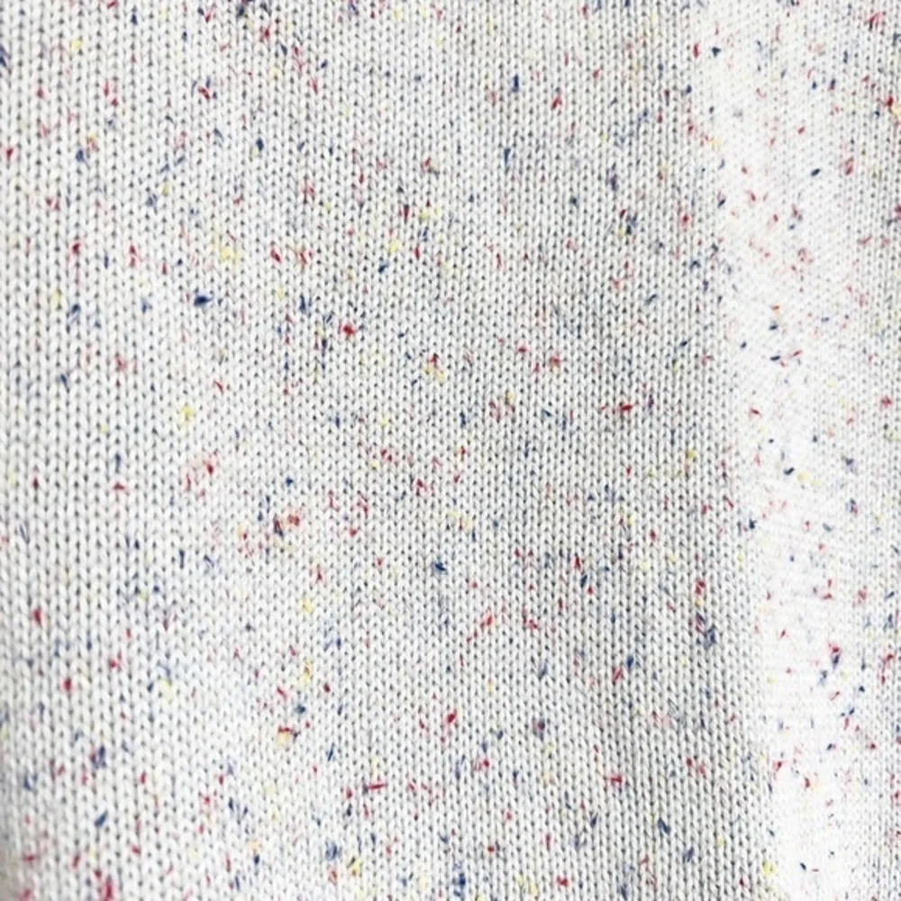 LOFT Sweater Poncho XS/S Pastel Blue Confetti Speckled Cotton Knit Oversized